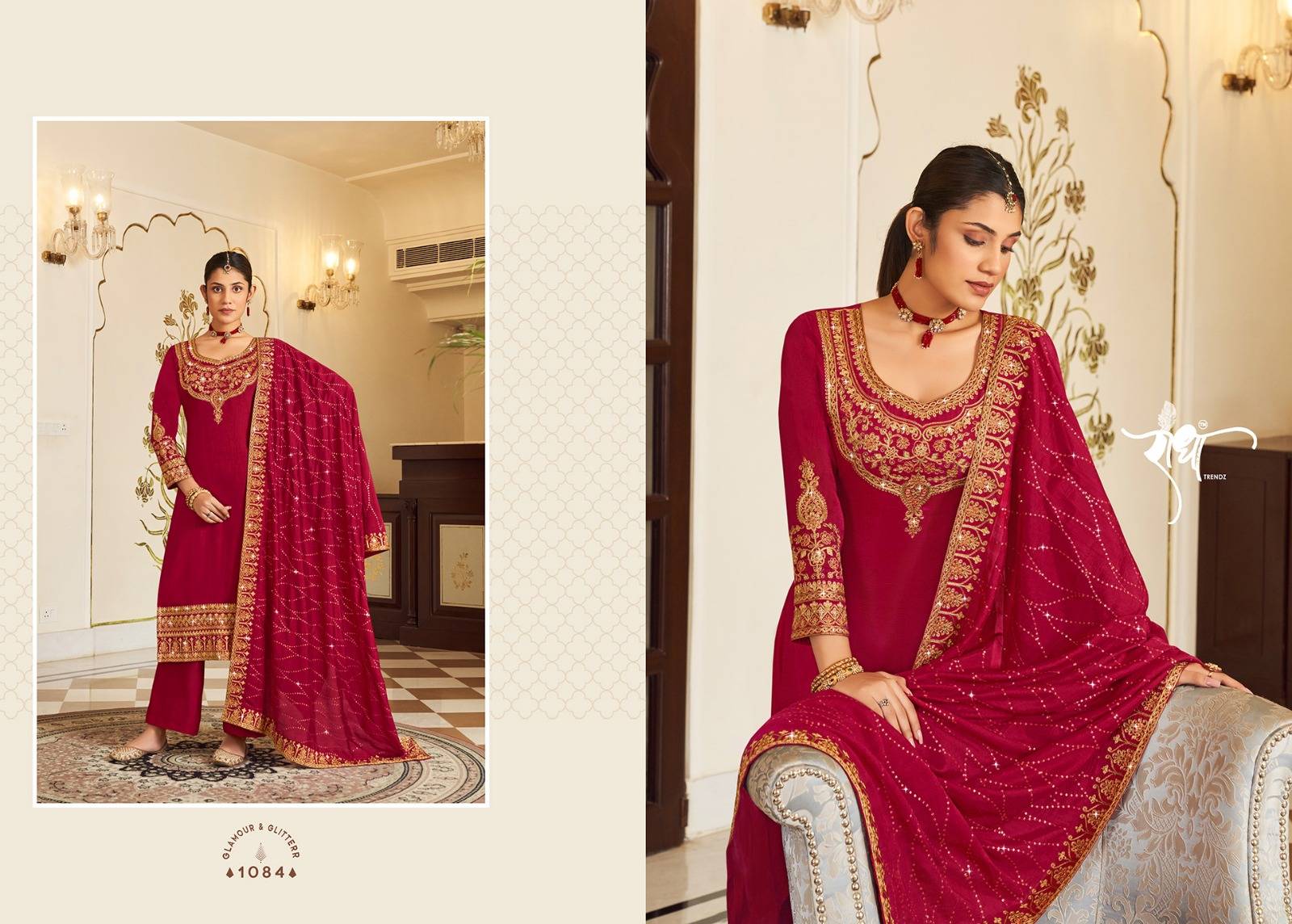 HOOR BY RADHA TRENDZ 1081 To 1086 Series Beautiful Fancy Colorful Stylish Occasional Wear Premium PURE VICHITHRA Dresses At Wholesale Price